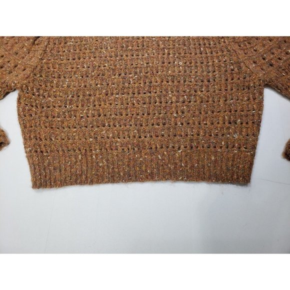 Universal Thread Womens Sweater Crew Neck Long Sleeve Open Knit Multicolor Sz M - Picture 3 of 10